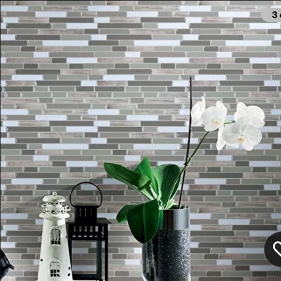 10 Pck 12x12 Peel and Stick Backsplash Kitchen Bathroom Mosaic Tiles Wall Decor - Picture 2 of 13